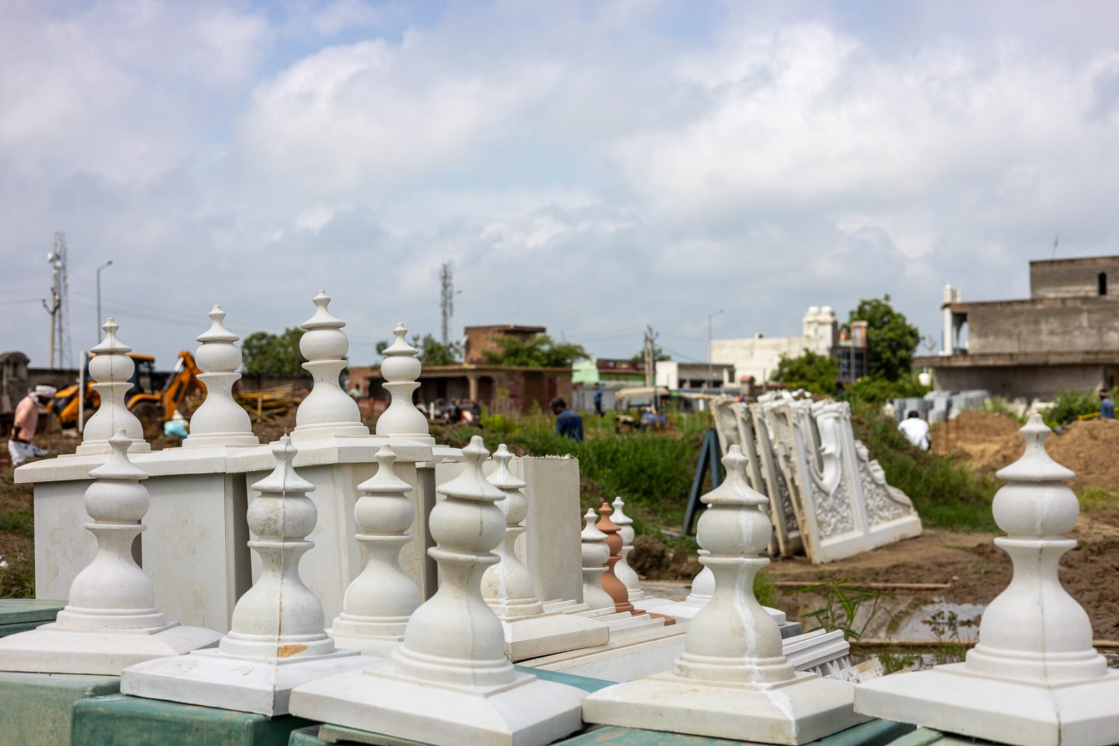 Finials for the domes