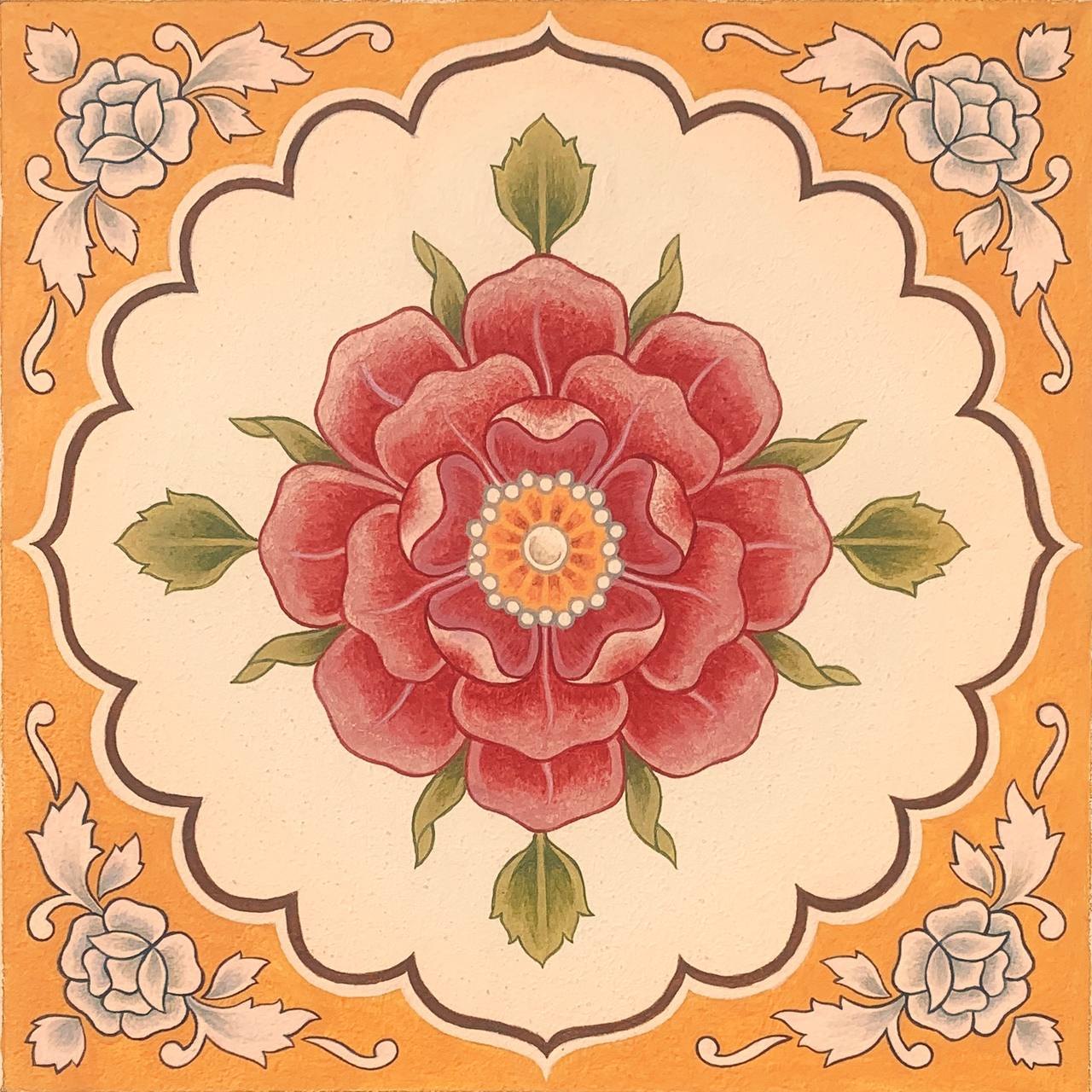 Painting: a rose